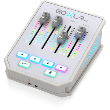 TC Helicon GoXLR MINI-WH - Interfata/mixer audio pentru livestream si gaming