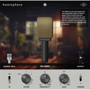 Universal Audio SD-3 - Microfon dinamic cardioid - Img 8