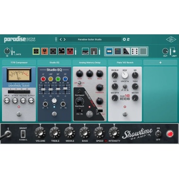 Universal Audio UAD Paradise Guitar Studio - Plugin amp sim cu 11 amplificatoare cabinete si pedale renumite de chitara - Img 4
