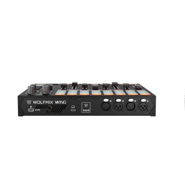 Wolfmix Wing - Controller DMX si MIDI cu 8 fadere motorizate matrice 8 x 5 si control pana la 8 universuri DMX cu Wolfmix W1 - Img 5