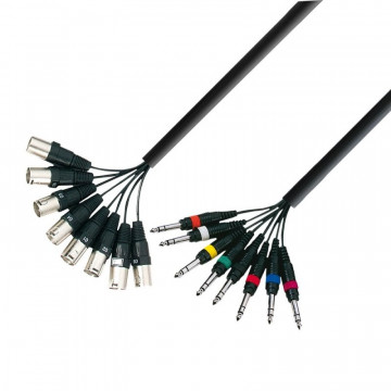 Adam Hall 3Star Multicore 8 x XLRm-TRS 3m - Cablu multicore