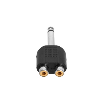 Adam Hall 4 STAR AY RF2 JM2 - Adaptor Y 2 x RCA mama - Jack 6.3 mm tata TS - Img 8