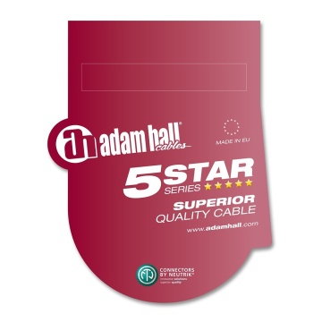 Adam Hall 5Star Mic XLR-TRS3.5 3m - Cablu de microfon - Img 2
