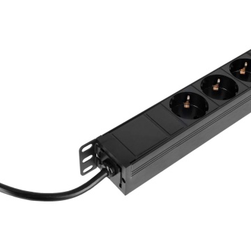 Adam Hall RACK PDU 8 1.4m - Prelungitor rack 1U 8 prize fara intrerupator - Img 4
