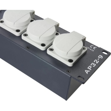 Adam Hall RACK PDU 9 CEE FI - Prelungitor rack 2U trifazat 32A CEE - Img 5