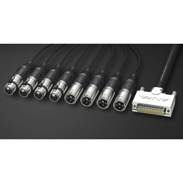 Alva Audio D-Sub25 male - 8 x XLR 5M - D-Sub25 la XLR