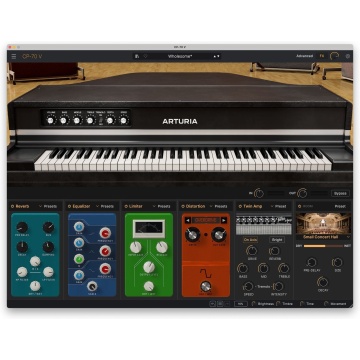 Arturia CP-70 V - Plugin pian electro-acustic virtual cu sampling in 8 layere de dinamica si modelare de circuit