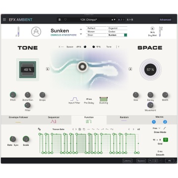 Arturia Efx AMBIENT - Plugin audio ambient cu procesare spectrala cu 6 moduri si modulatie avansata