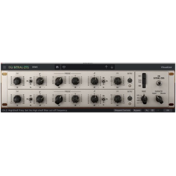 Arturia EQ SITRAL-295 - Plugin egalizator stereo vintage cu procesare mid-side si filtre high-pass/low-pass - Img 2