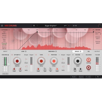 Arturia Mix DRUMS - Plugin audio pentru procesarea tobelor dual-band cu control de tranzienti si 92 preseturi - Img 4