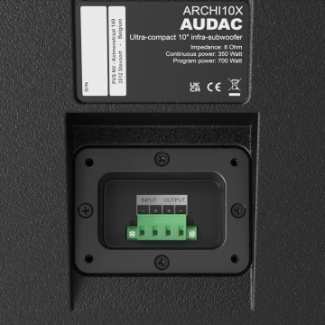 Audac ARCHI10X/OB - Subwoofer de perete, podea sau tavan - Img 4
