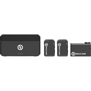 Hollyland LARK MAX Duo - Black - Sistem Lavaliera Wireless 2.4 GHz cu 2 Transmitatoare - Img 3