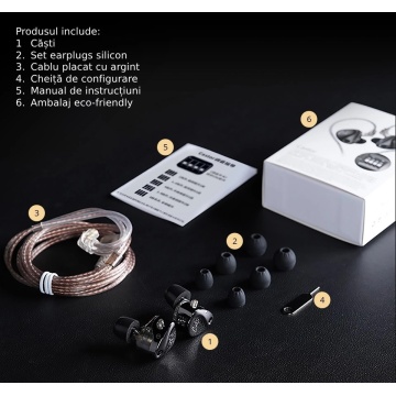 KZ Acoustics Castor - Improved Bass Version - Casti monitorizare In-Ear - Img 10