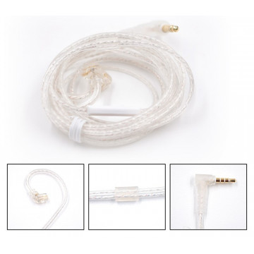 KZ Acoustics Silver Cable C PIN NO MIC 47-23 - Cablu pentru casti in-ear