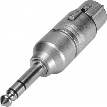 Neutrik NA3FP - Adaptor Jack 6.3 mm tata - XLR mama