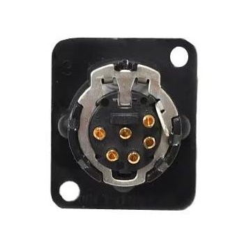 Neutrik NC6MD-LX-B - Conector XLR tata 6 pini - Img 2