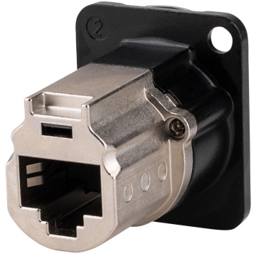Neutrik NE8FDX-P6-B - Conector RJ45 pentru panou - Img 2