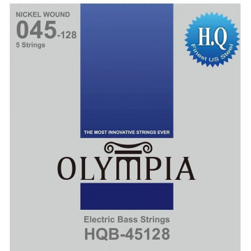 Olympia HQB45128 Otel-Nichel 45-128 - Set 5 corzi de chitara bass
