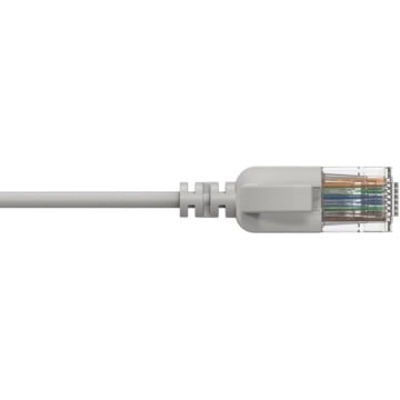 ProCab CSD560GY/0.5 - Cablu de retea 0.5 metri CAT6A U/UTP RJ45 tata - RJ45 tata slim 30 AWG LSHF - Img 2