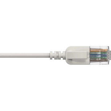 ProCab CSD560W/0.3 - Cablu de retea 0.3 metri CAT6A U/UTP RJ45 tata - RJ45 tata slim 30 AWG LSHF - Img 2