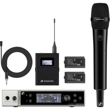 Sennheiser EW-DX MKE 2 / 835-S Set (S1-10) - Sistem wireless cu microfon de mana si lavaliera