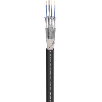 Sommer Cable 100-0451-04 - Cablu multicore la metru 4 perechi x 2 x 0.14 mm² AES/EBU 110 Ω negru