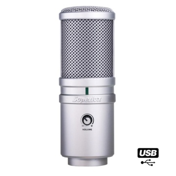 Superlux E205U USB - Microfon de Studio, Gaming, Podcast, VoIP, cu Stativ de Masa Inclus - Img 2