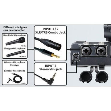 Tascam CA-XLR2d-N - Adaptor microfon XLR pentru camere mirrorless - Img 5