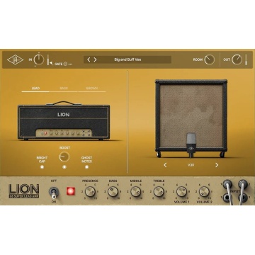 Universal Audio UAD Lion '68 Super Lead Amp - Plugin amp sim british plexi cu 3 configuratii si 6 setup-uri de cab si microfon