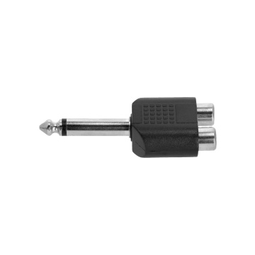 Adam Hall 4 STAR AY RF2 JM2 - Adaptor Y 2 x RCA mama - Jack 6.3 mm tata TS - Img 5