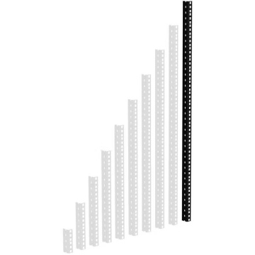 Adam Hall Rack Rail 20 Black - Banda rack 20U