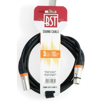 AFX Light SOUND-XLRF-XLRM 3m - Cablu de microfon XLR tata - XLR mama - Img 2