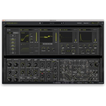 Arturia KORG MS-20 V - Plugin sintetizator virtual analog semi-modular cu polifonie de 6 voci sequencer si 200 preseturi - Img 2