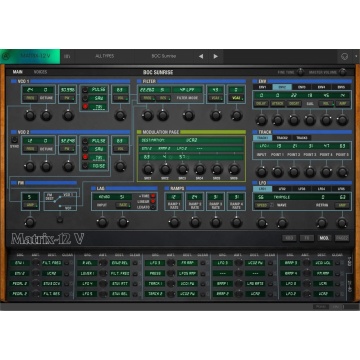 Arturia Matrix-12 V2 - Plugin sintetizator virtual analog polifonic cu 12 voci 2 oscilatoare si filtru cu 15 moduri - Img 5