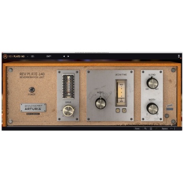Arturia Rev PLATE-140 - Plugin plate reverb EMT 140 preamplificator cu lampi si 3 modele de reverb placi - Img 2