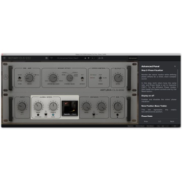 Arturia Rotary CLS-222 - Plugin efect rotary stereo cu emulare analogica si preamplificare cu lampa - Img 4