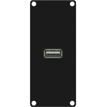Caymon CASY161/B - Modul CASY cu USB 2.0 tip A mama-mama 1 slot negru