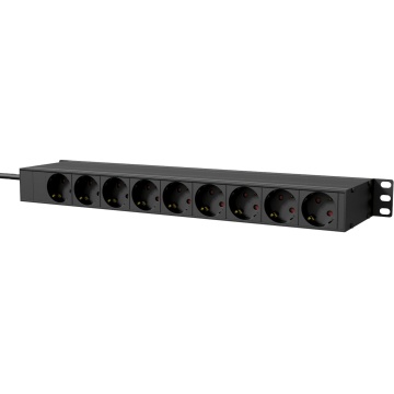 Caymon PSR269GS/B - Prelungitor rack 19" 1U cu 15 prize Type F 16 A / 4000 W - Img 3