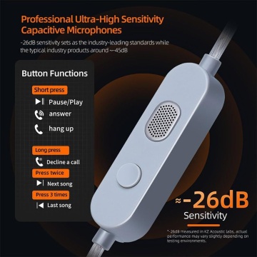 KZ Acoustics M2 Type C Cable Silver-Plated - Cablu pentru casti in-ear - Img 8