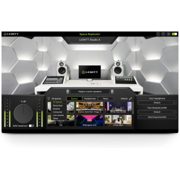 Lewitt Space Replicator - Plugin de monitorizare virtuala pentru casti cu simulare de spatii acustice reale - Img 2