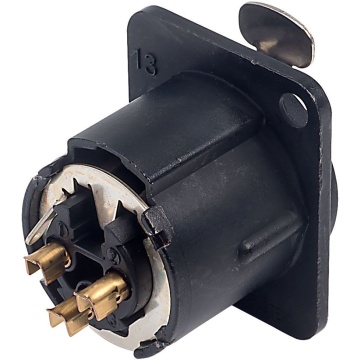 Neutrik NC3FD-LX-B - Conector XLR mama 3 pini - Img 2