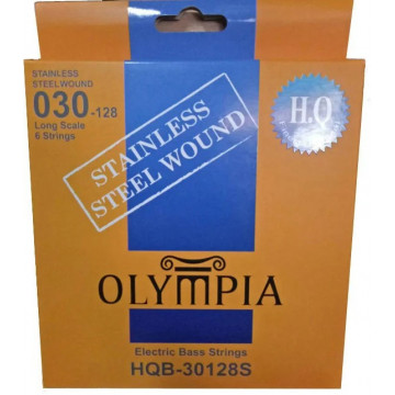 Olympia HQB30128S Long-Scale Otel 30-128 - Set 6 corzi de chitara bass