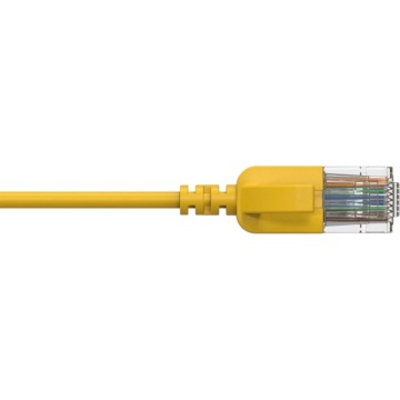 ProCab CSD560Y/0.15 - Cablu de retea 0.15 metri CAT6A U/UTP RJ45 tata - RJ45 tata slim 30 AWG LSHF - Img 2