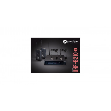 Prodipe UHF B210 DSP Lavalier Duo - Sistem wireless cu 2 microfoane lavaliera - Img 3