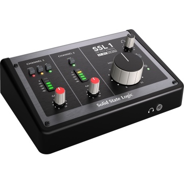 SSL 1 Audio Interface - Interfata audio USB-C 2-in/2-out cu preamp SSL, 32-bit/192 kHz si Legacy 4K