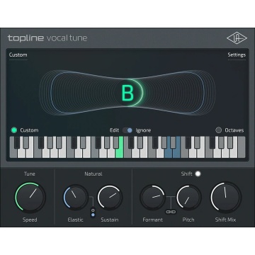 Universal Audio UAD Topline Vocal Tune - Plugin corectie vocala avansata cu functie de shift si capabilitati MIDI - Img 3