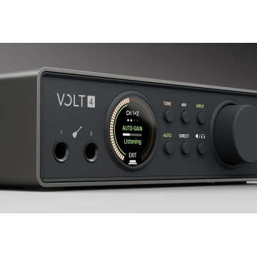 Universal Audio Volt 4 Gen 2 - Interfata audio USB 12x6 32-bit/192 kHz cu 2 preamp-uri Tone Shaping ADAT MIDI Auto-Gain si Smart Display - Img 4