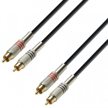 Adam Hall 3Star 2RCA 1m - Cablu audio 2 x RCA - 2 x RCA