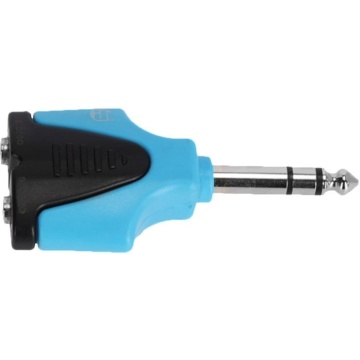 Adam Hall 4 STAR AY MF3 JM3 BLU LINE - Adaptor Y 2 x Jack 3.5 mm mama TRS - Jack 6.3 mm tata TRS - Img 4