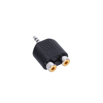 Adam Hall 4 STAR AY RF2 MM3 - Adaptor Y 2 x RCA mama - Jack 3.5 mm tata TRS - Img 4